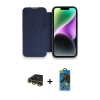 MARSİLYAN™- iPhone 13 Pro Max Kılıf Siluet Minimal Serisi - Siyah 18D Cam Ekran Koruyucu + Raze Metal Kamera Lens - GD