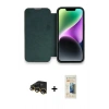 MARSİLYAN™- iPhone 13 Pro Max Kılıf Siluet Minimal Serisi - Siyah 6D Mat Seramik Hayalet Nano Ekran Koruyucu + Raze Metal Kamera Lens - GD