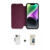 MARSİLYAN™- iPhone 13 Pro Max Kılıf Siluet Minimal Serisi - Siyah 6D Mat Seramik Hayalet Nano Ekran Koruyucu + Shine Kamera Lens - GD