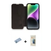 MARSİLYAN™- iPhone 13 Pro Max Kılıf Siluet Minimal Serisi - Siyah 6D Mat Seramik Hayalet Nano Ekran Koruyucu + Shine Kamera Lens Koruma Cam - MI