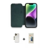 MARSİLYAN™- iPhone 13 Pro Max Kılıf Siluet Minimal Serisi - Siyah 6D Mat Seramik Hayalet Nano Ekran Koruyucu + Shine Kamera Lens - GD