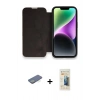 MARSİLYAN™- iPhone 13 Pro Max Kılıf Siluet Minimal Serisi - Siyah 6D Mat Seramik Hayalet Nano Ekran Koruyucu + Renkli Kamera Lens Koruma Cam - YL