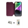 MARSİLYAN™- iPhone 13 Pro Max Kılıf Siluet Minimal Serisi - Siyah 6D Mat Seramik Hayalet Nano Ekran Koruyucu + Rainbow Kamera Lens Koruma Cam - BZ