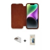 MARSİLYAN™- iPhone 13 Pro Max Kılıf Siluet Minimal Serisi - Siyah 6D Mat Seramik Hayalet Nano Ekran Koruyucu + Pers Alüminyum Kamera Lens - GD