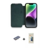 MARSİLYAN™- iPhone 13 Pro Max Kılıf Siluet Minimal Serisi - Siyah 6D Mat Seramik Hayalet Nano Ekran Koruyucu + Renkli Kamera Lens Koruma Cam - SI