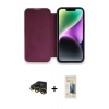 MARSİLYAN™- iPhone 13 Pro Max Kılıf Siluet Minimal Serisi - Siyah 6D Mat Seramik Hayalet Nano Ekran Koruyucu + Raze Metal Kamera Lens - GD