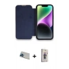 MARSİLYAN™- iPhone 13 Pro Max Kılıf Siluet Minimal Serisi - Siyah Bilvis 3D Cam Ekran Koruyucu + Rainbow Kamera Lens Koruma Cam - MI