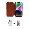 MARSİLYAN™- iPhone 13 Pro Max Kılıf Siluet Minimal Serisi - Siyah Bilvis 3D Cam Ekran Koruyucu + Shine Kamera Lens - GD