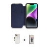 MARSİLYAN™- iPhone 13 Pro Max Kılıf Siluet Minimal Serisi - Siyah Bilvis 3D Cam Ekran Koruyucu + Shine Kamera Lens - GD