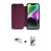 MARSİLYAN™- iPhone 13 Pro Max Kılıf Siluet Minimal Serisi - Siyah Bilvis 3D Mat Cam Ekran Koruyucu + Pers Alüminyum Kamera Lens - GI