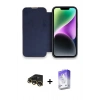 MARSİLYAN™- iPhone 13 Pro Max Kılıf Siluet Minimal Serisi - Siyah Bilvis 5in1 3D Magic Cam Ekran Koruyucu + Raze Metal Kamera Lens - GD