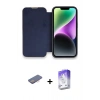 MARSİLYAN™- iPhone 13 Pro Max Kılıf Siluet Minimal Serisi - Siyah Bilvis 5in1 3D Magic Cam Ekran Koruyucu + Renkli Kamera Lens Koruma Cam - PE