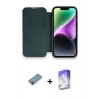 MARSİLYAN™- iPhone 13 Pro Max Kılıf Siluet Minimal Serisi - Siyah Bilvis 5in1 3D Magic Cam Ekran Koruyucu + Shine Kamera Lens Koruma Cam - GI