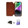MARSİLYAN™- iPhone 13 Pro Max Kılıf Siluet Minimal Serisi - Siyah Bilvis 5in1 5D Magic Hayalet Cam Ekran Koruyucu + Raze Metal Kamera Lens - GD