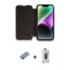MARSİLYAN™- iPhone 13 Pro Max Kılıf Siluet Minimal Serisi - Siyah Bilvis Hayalet Cam Ekran Koruyucu + Shine Kamera Lens Koruma Cam - GI