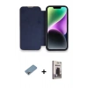 MARSİLYAN™- iPhone 13 Pro Max Kılıf Siluet Minimal Serisi - Siyah Bilvis Hayalet Cam Ekran Koruyucu + Shine Kamera Lens Koruma Cam - GI