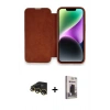 MARSİLYAN™- iPhone 13 Pro Max Kılıf Siluet Minimal Serisi - Siyah Bilvis Hayalet Cam Ekran Koruyucu + Raze Metal Kamera Lens - GD