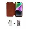 MARSİLYAN™- iPhone 13 Pro Max Kılıf Siluet Minimal Serisi - Siyah Bilvis Hayalet Cam Ekran Koruyucu + Shine Kamera Lens - GD