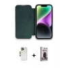 MARSİLYAN™- iPhone 13 Pro Max Kılıf Siluet Minimal Serisi - Siyah Bilvis Hayalet Cam Ekran Koruyucu + Shine Kamera Lens - GD