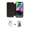 MARSİLYAN™- iPhone 13 Pro Max Kılıf Siluet Minimal Serisi - Siyah Bilvis Hayalet Cam Ekran Koruyucu + Shine Kamera Lens - GD