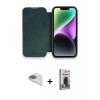 MARSİLYAN™- iPhone 13 Pro Max Kılıf Siluet Minimal Serisi - Siyah Bilvis Hayalet Cam Ekran Koruyucu + Pers Alüminyum Kamera Lens - GD