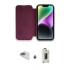 MARSİLYAN™- iPhone 13 Pro Max Kılıf Siluet Minimal Serisi - Siyah Bilvis Hayalet Cam Ekran Koruyucu + Pers Alüminyum Kamera Lens - GD