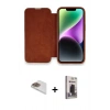 MARSİLYAN™- iPhone 13 Pro Max Kılıf Siluet Minimal Serisi - Siyah Bilvis Hayalet Cam Ekran Koruyucu + Pers Alüminyum Kamera Lens - GD