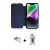 MARSİLYAN™- iPhone 13 Pro Max Kılıf Siluet Minimal Serisi - Siyah Bilvis Hayalet Cam Ekran Koruyucu + Pers Alüminyum Kamera Lens - GD