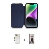MARSİLYAN™- iPhone 13 Pro Max Kılıf Siluet Minimal Serisi - Siyah Bilvis Hayalet Cam Ekran Koruyucu + Shine Kamera Lens - GD