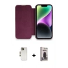 MARSİLYAN™- iPhone 13 Pro Max Kılıf Siluet Minimal Serisi - Siyah Bilvis Hayalet Cam Ekran Koruyucu + Shine Kamera Lens - GD