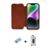 MARSİLYAN™- iPhone 13 Pro Max Kılıf Siluet Minimal Serisi - Siyah Bilvis Hayalet Cam Ekran Koruyucu + Shine Kamera Lens Koruma Cam - MI