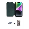 MARSİLYAN™- iPhone 13 Pro Max Kılıf Siluet Minimal Serisi - Siyah Bilvis Hayalet Cam Ekran Koruyucu + Renkli Kamera Lens Koruma Cam - MI