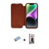MARSİLYAN™- iPhone 13 Pro Max Kılıf Siluet Minimal Serisi - Siyah Bilvis Hayalet Cam Ekran Koruyucu + Shine Kamera Lens Koruma Cam - MI