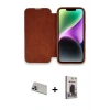 MARSİLYAN™- iPhone 13 Pro Max Kılıf Siluet Minimal Serisi - Siyah Bilvis Hayalet Cam Ekran Koruyucu + Rainbow Kamera Lens Koruma Cam - MR