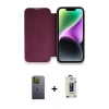 MARSİLYAN™- iPhone 13 Pro Max Kılıf Siluet Minimal Serisi - Siyah Bilvis Hayalet Cam Ekran Koruyucu + Neon Fosforlu Kamera Lens - YL