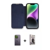 MARSİLYAN™- iPhone 13 Pro Max Kılıf Siluet Minimal Serisi - Siyah Bilvis Hayalet Cam Ekran Koruyucu + Neon Fosforlu Kamera Lens - YL