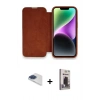 MARSİLYAN™- iPhone 13 Pro Max Kılıf Siluet Minimal Serisi - Siyah Bilvis Hayalet Cam Ekran Koruyucu + Pers Alüminyum Kamera Lens - LT