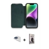 MARSİLYAN™- iPhone 13 Pro Max Kılıf Siluet Minimal Serisi - Siyah Bilvis Hayalet Cam Ekran Koruyucu + Pers Alüminyum Kamera Lens - LT