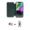 MARSİLYAN™- iPhone 13 Pro Max Kılıf Siluet Minimal Serisi - Siyah Bilvis Hayalet Cam Ekran Koruyucu + Rainbow Kamera Lens Koruma Cam - KI