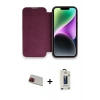MARSİLYAN™- iPhone 13 Pro Max Kılıf Siluet Minimal Serisi - Siyah Bilvis Hayalet Cam Ekran Koruyucu + Rainbow Kamera Lens Koruma Cam - KI