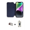 MARSİLYAN™- iPhone 13 Pro Max Kılıf Siluet Minimal Serisi - Siyah Bilvis Hayalet Cam Ekran Koruyucu + Rainbow Kamera Lens Koruma Cam - KI