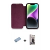 MARSİLYAN™- iPhone 13 Pro Max Kılıf Siluet Minimal Serisi - Siyah Bilvis Hayalet Cam Ekran Koruyucu + Shine Kamera Lens Koruma Cam - MI