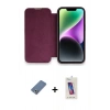 MARSİLYAN™- iPhone 13 Pro Max Kılıf Siluet Minimal Serisi - Siyah Joko 5D Cam + Açık Yeşil Metal Kamera Lens Koruma Cam
