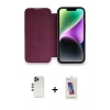 MARSİLYAN™- iPhone 13 Pro Max Kılıf Siluet Minimal Serisi - Siyah Joko 5D Cam + Shine Kamera Lens - GD