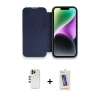 MARSİLYAN™- iPhone 13 Pro Max Kılıf Siluet Minimal Serisi - Siyah Joko 5D Cam + Shine Kamera Lens - GD