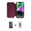 MARSİLYAN™- iPhone 13 Pro Max Kılıf Siluet Minimal Serisi - Siyah Joko 5D Cam + Neon Fosforlu Kamera Lens - MI