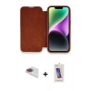 MARSİLYAN™- iPhone 13 Pro Max Kılıf Siluet Minimal Serisi - Siyah Joko 5D Cam + Pers Alüminyum Kamera Lens - GI