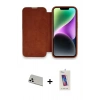 MARSİLYAN™- iPhone 13 Pro Max Kılıf Siluet Minimal Serisi - Siyah Joko 5D Cam + Rainbow Kamera Lens Koruma Cam - BZ