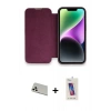 MARSİLYAN™- iPhone 13 Pro Max Kılıf Siluet Minimal Serisi - Siyah Joko 5D Cam + Rainbow Kamera Lens Koruma Cam - BZ