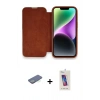 MARSİLYAN™- iPhone 13 Pro Max Kılıf Siluet Minimal Serisi - Siyah Joko 5D Cam + Renkli Kamera Lens Koruma Cam - YL